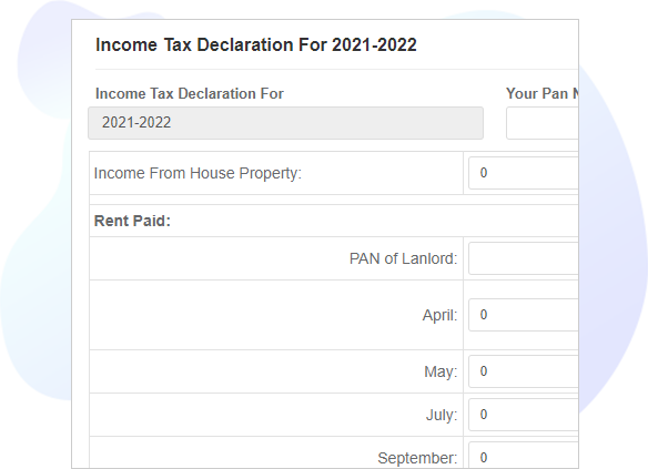 attendance and payroll software -  tax filing easier with IT declaration form